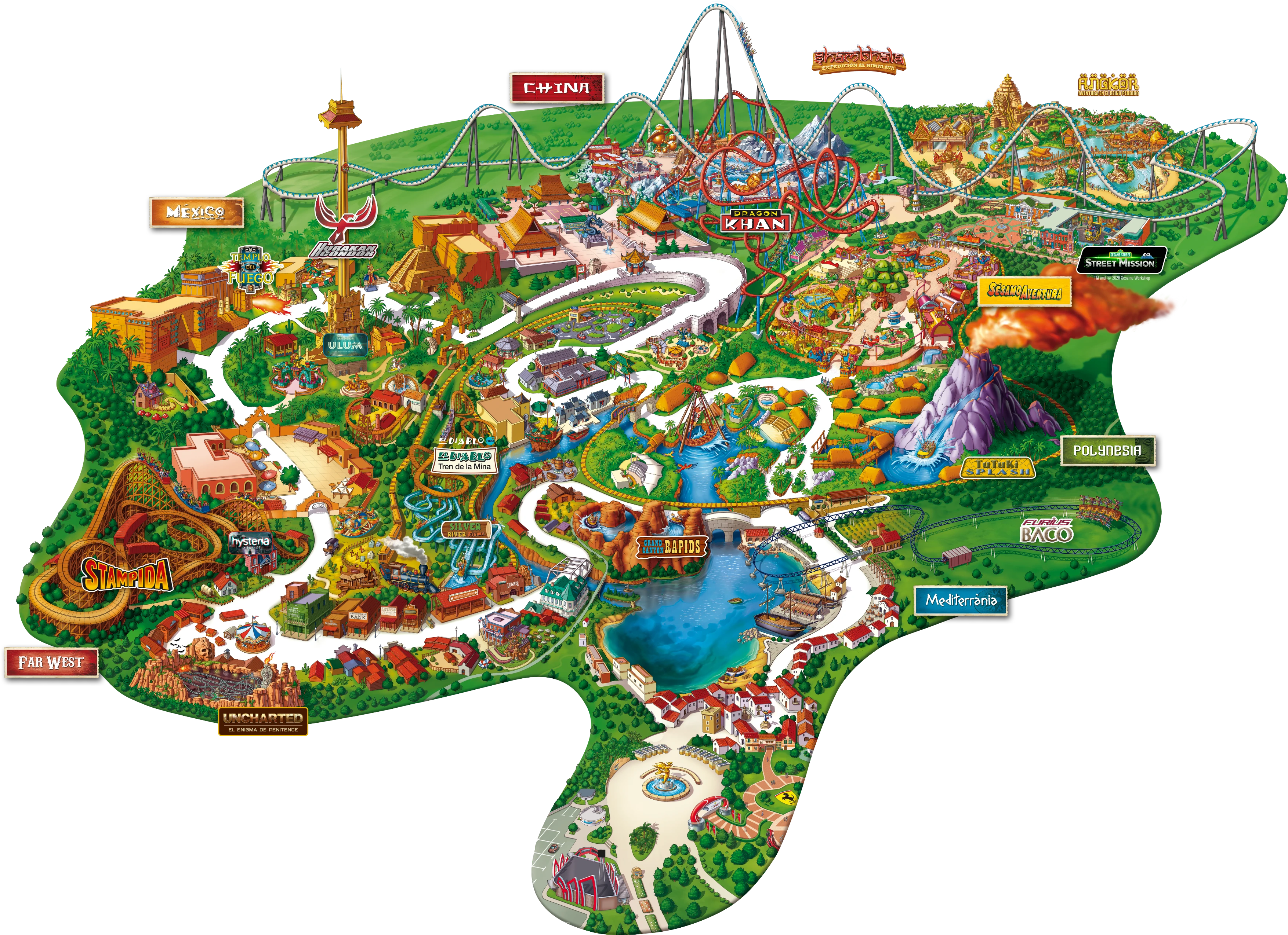 PortAventura map