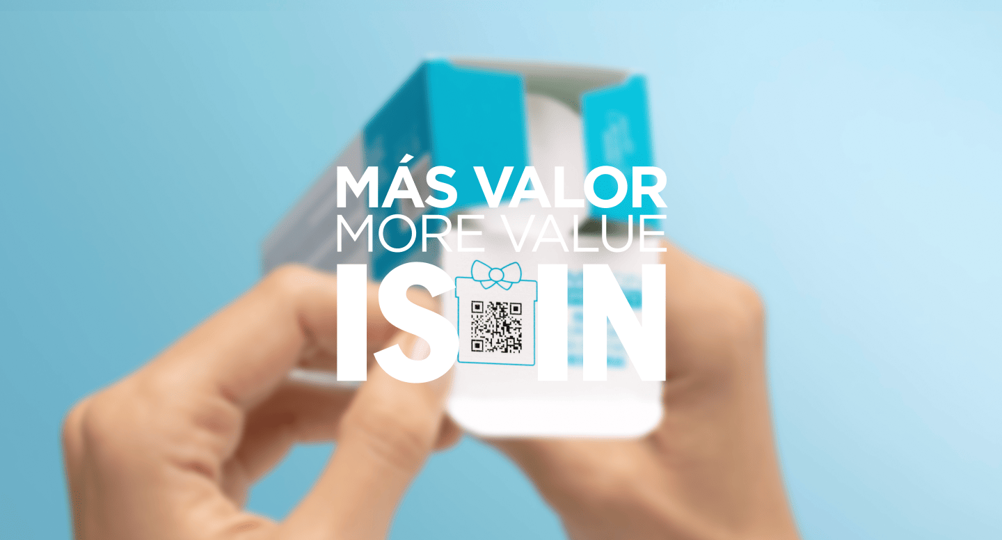 Banner campaña escaneo códigos QR Más Valor Is In